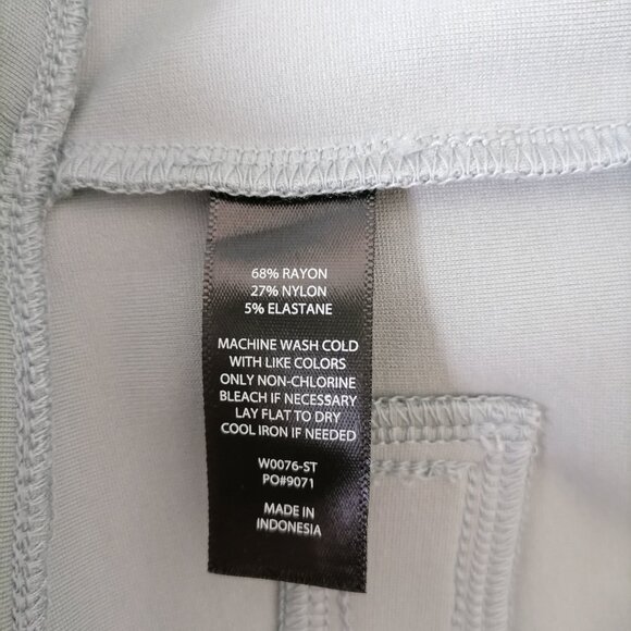 Betabrand Womens Mint Gray Mid Rise Comfy Straight Leg Dress Pants Size M - Picture 6 of 6